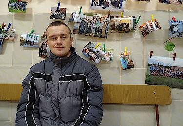 Geflüchteter aus dem Donbass in Lemberg