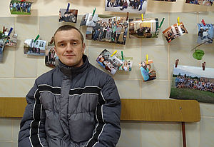 Geflüchteter aus dem Donbass in Lemberg